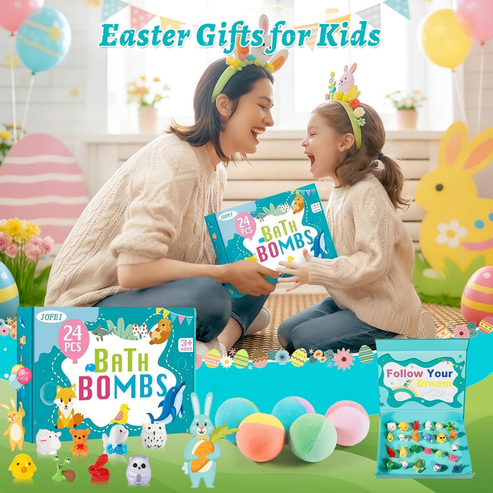 JOFEI kids bath bombs with surprise toys inside 24 pack gift set
JOFEI kids bath bombs 24 pack colorful bath bomb gift set for kids
JOFEI surprise kids bath bombs fizzing in water with toy inside
JOFEI kids bath bombs with jungle and sea animal toys inside
JOFEI fizzy bath bombs for kids bubble bath with surprise toys
JOFEI kids bath bomb gift set 24 pack Easter and birthday gift for kids
JOFEI handmade kids bath bombs colorful scented bath bombs