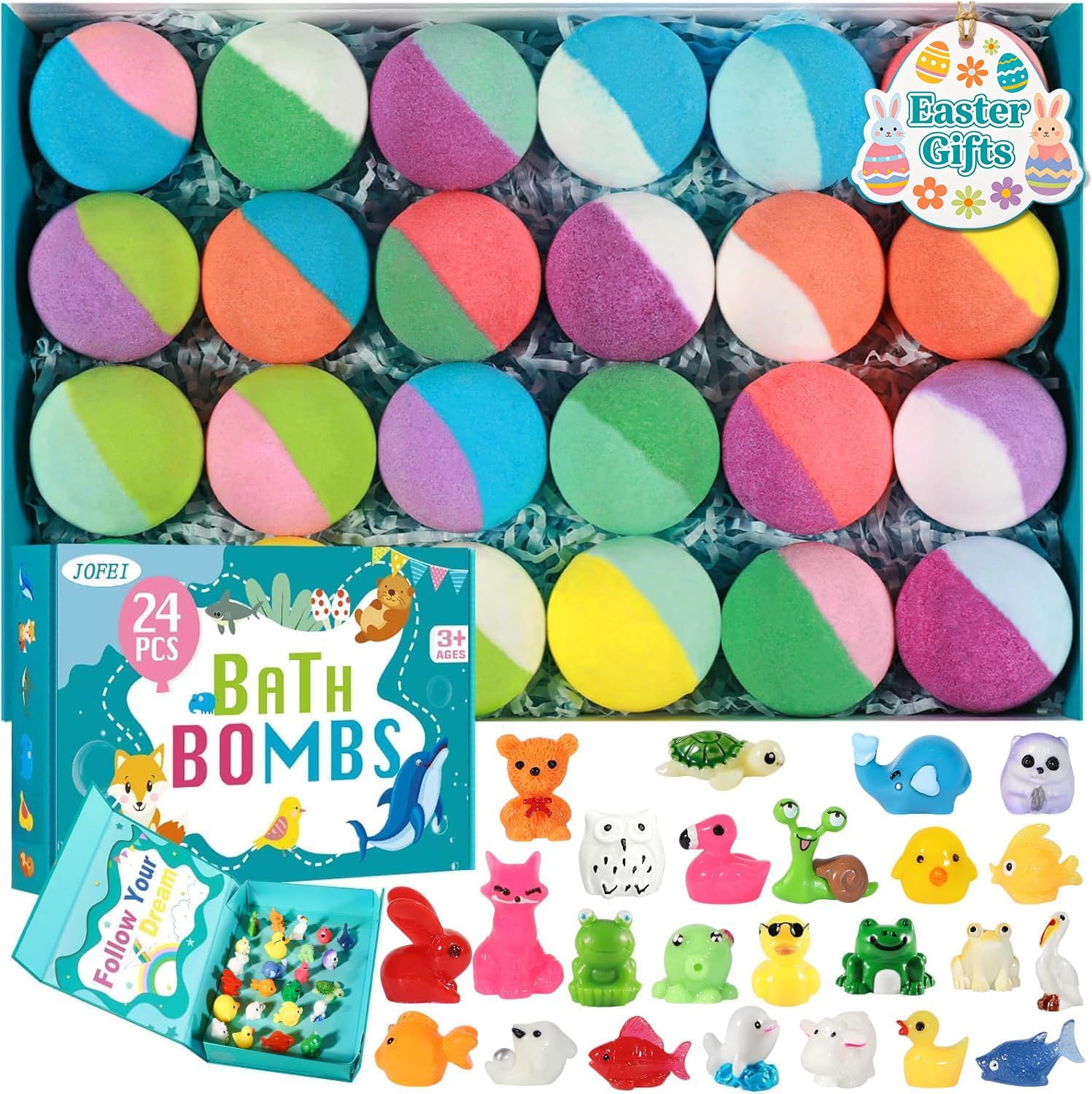 JOFEI kids bath bombs with surprise toys inside 24 pack gift set
JOFEI kids bath bombs 24 pack colorful bath bomb gift set for kids
JOFEI surprise kids bath bombs fizzing in water with toy inside
JOFEI kids bath bombs with jungle and sea animal toys inside
JOFEI fizzy bath bombs for kids bubble bath with surprise toys
JOFEI kids bath bomb gift set 24 pack Easter and birthday gift for kids
JOFEI handmade kids bath bombs colorful scented bath bombs